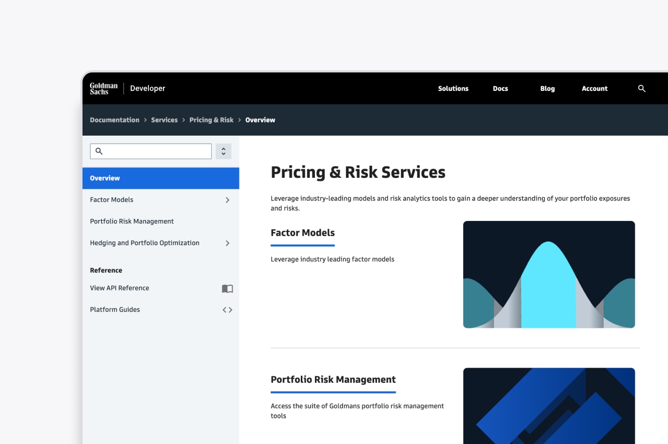Pricing & Risk Services Card Image